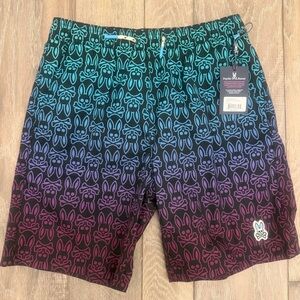 Psycho Bunny Kids Gradient Swim Trunks